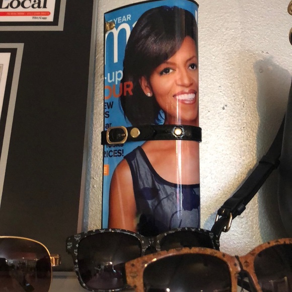 Magazine clutch Handbags - Mrs Obama evening statement clutch blue only
